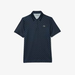 Vetements De Sport | LACOSTE Polo Imprime Homme Lacoste Golf En Polyester Recycle