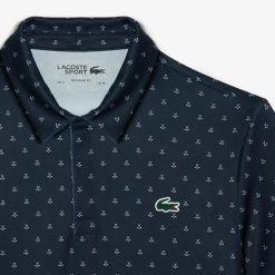 Vetements De Sport | LACOSTE Polo Imprime Homme Lacoste Golf En Polyester Recycle