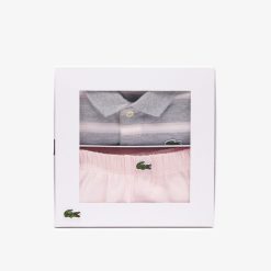 Accessoires | LACOSTE Coffret Pyjama En Mini Pique De Coton Biologique