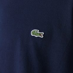 T-Shirts | LACOSTE T-Shirt Col Rond Manches Longues En Jersey De Coton Pima Uni