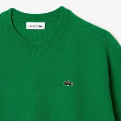 Pullovers | LACOSTE Pull Femme Lacoste Col Rond En Laine