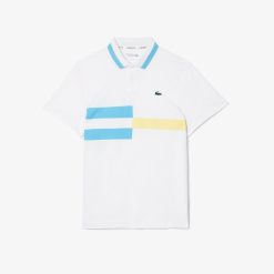 Vetements De Sport | LACOSTE Polo Tennis Ultra-Dry Avec Rayures Color-Block