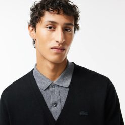 Pullovers | LACOSTE Cardigan En Laine Merinos