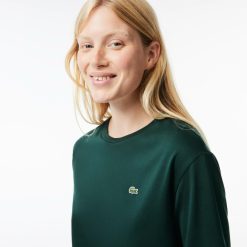 T-Shirts | LACOSTE T-Shirt A Col Rond En Coton Premium