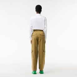 Pantalons & Shorts | LACOSTE Pantalon Cargo En Gabardine De Coton Extensible