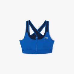 Brassieres & Leggings | LACOSTE Brassiere Sport Color-Block Stretch Maintien Moyen