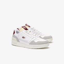 Sneakers | LACOSTE Sneakers T-Clip Femme Avec Details En Cuir