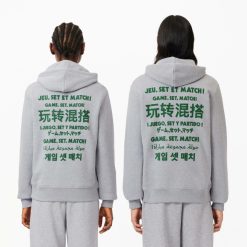 Sweatshirts | LACOSTE Sweatshirt Jogger A Capuche Avec Message