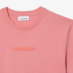 T-Shirts | LACOSTE T-Shirt En Jersey De Coton Doux Imprime Vintage