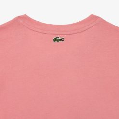 T-Shirts | LACOSTE T-Shirt En Jersey De Coton Doux Imprime Vintage