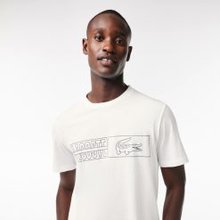 Sous-Vetements & Vetements D'Interieur | LACOSTE T-Shirt D'Interieur Imprime En Jersey De Coton