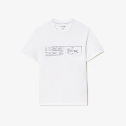 Sous-Vetements & Vetements D'Interieur | LACOSTE T-Shirt D'Interieur Imprime En Jersey De Coton