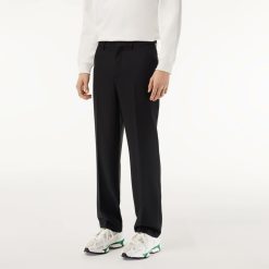 Pantalons & Shorts | LACOSTE Pantalon De Costume Uni En Twill Premium