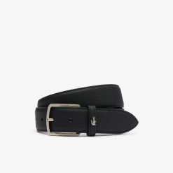 Ceintures | LACOSTE Ceinture Men'S Classic En Toile Effet Petit Pique