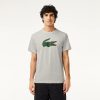 Vetements De Sport | LACOSTE T-Shirt Sport Ultra-Dry Avec Imprime Crocodile