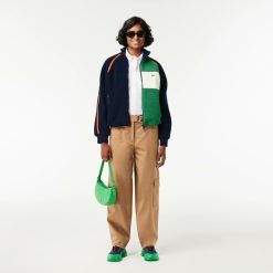 Manteaux & Vestes | LACOSTE Sweatshirt Polaire Avec Details Contrastes