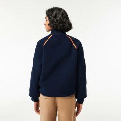 Manteaux & Vestes | LACOSTE Sweatshirt Polaire Avec Details Contrastes