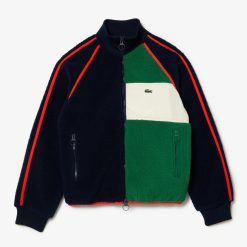 Manteaux & Vestes | LACOSTE Sweatshirt Polaire Avec Details Contrastes