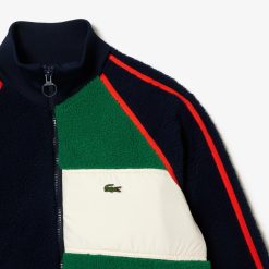 Manteaux & Vestes | LACOSTE Sweatshirt Polaire Avec Details Contrastes