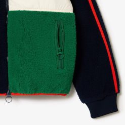 Manteaux & Vestes | LACOSTE Sweatshirt Polaire Avec Details Contrastes