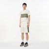 Pantalons & Shorts | LACOSTE Short Jogger Color-Block Imprime En Molleton Non Gratte