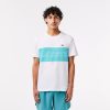 T-Shirts | LACOSTE T-Shirt Color-Block Regular Fit Imprime Lacoste