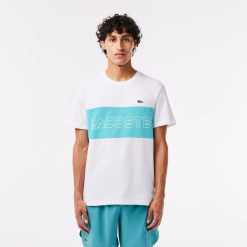 T-Shirts | LACOSTE T-Shirt Color-Block Regular Fit Imprime Lacoste