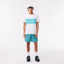 T-Shirts | LACOSTE T-Shirt Color-Block Regular Fit Imprime Lacoste