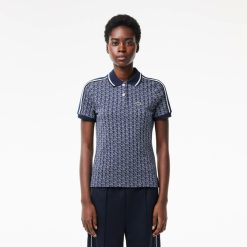 Polos | LACOSTE Polo Slim Fit Jacquard Monogramme Lacoste