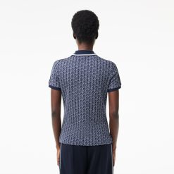 Polos | LACOSTE Polo Slim Fit Jacquard Monogramme Lacoste