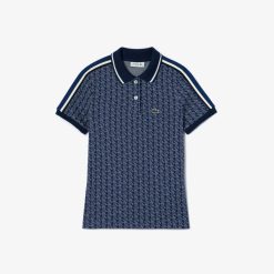 Polos | LACOSTE Polo Slim Fit Jacquard Monogramme Lacoste