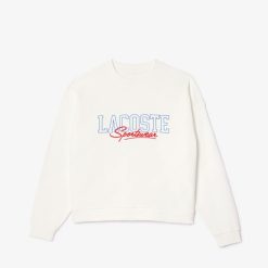 Vetements Fille | LACOSTE Sweatshirt A Col Rond Avec Imprime En Molleton