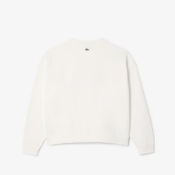 Vetements Fille | LACOSTE Sweatshirt A Col Rond Avec Imprime En Molleton