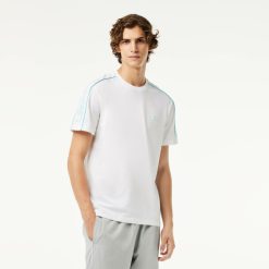 T-Shirts | LACOSTE T-Shirt Imprime Regular Fit En Pique Technique