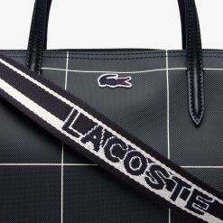 Sacs A Main & Cabas | LACOSTE Sac Cabas L.12.12 Xxl En Toile A Carreaux