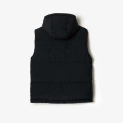 Manteaux & Vestes | LACOSTE Doudoune Sans Manche Deperlante En Duvet Avec Crocodile Matelasse