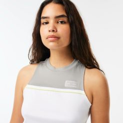 Vetements De Sport | LACOSTE T-Shirt Sport Contraste En Coton Stretch