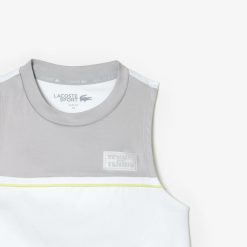 Vetements De Sport | LACOSTE T-Shirt Sport Contraste En Coton Stretch