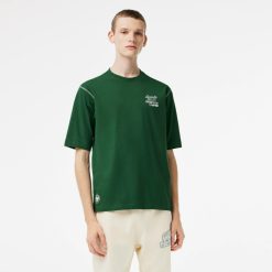 Vetements De Sport | LACOSTE T-Shirt Homme Lacoste Sport Edition Roland Garros En Jersey Epais