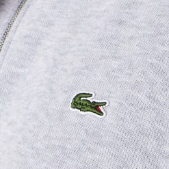 Pullovers | LACOSTE Sweatshirt A Col Montant Zippe En Coton Uni