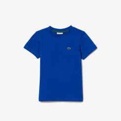 Vetements Garcon | LACOSTE T-Shirt Uni En Jersey De Coton