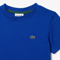 Vetements Garcon | LACOSTE T-Shirt Uni En Jersey De Coton