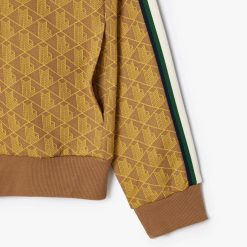 Survetements | LACOSTE Sweatshirt Zippe Paris Jacquard Monogramme