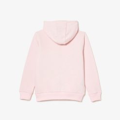 Vetements Garcon | LACOSTE Sweatshirt Zippe A Capuche Enfant Lacoste Avec Poche Kangourou