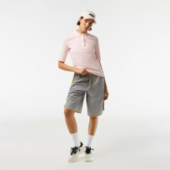 Polos | LACOSTE Polo Lacoste Slim Fit A Manches Trois-Quarts En Coton Souple