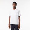 T-Shirts | LACOSTE T-Shirt Relaxed Fit En Jersey Avec Badge Matelasse