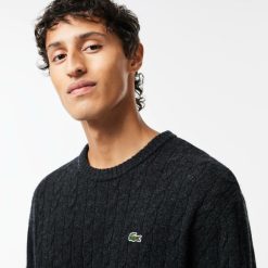 Pullovers | LACOSTE Pull Classic Fit Maille Torsadee En Laine