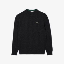 Pullovers | LACOSTE Pull Classic Fit Maille Torsadee En Laine