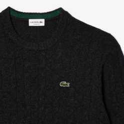 Pullovers | LACOSTE Pull Classic Fit Maille Torsadee En Laine