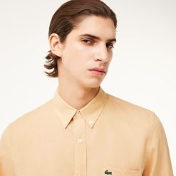 Chemises | LACOSTE Chemise Homme Lacoste En Lin